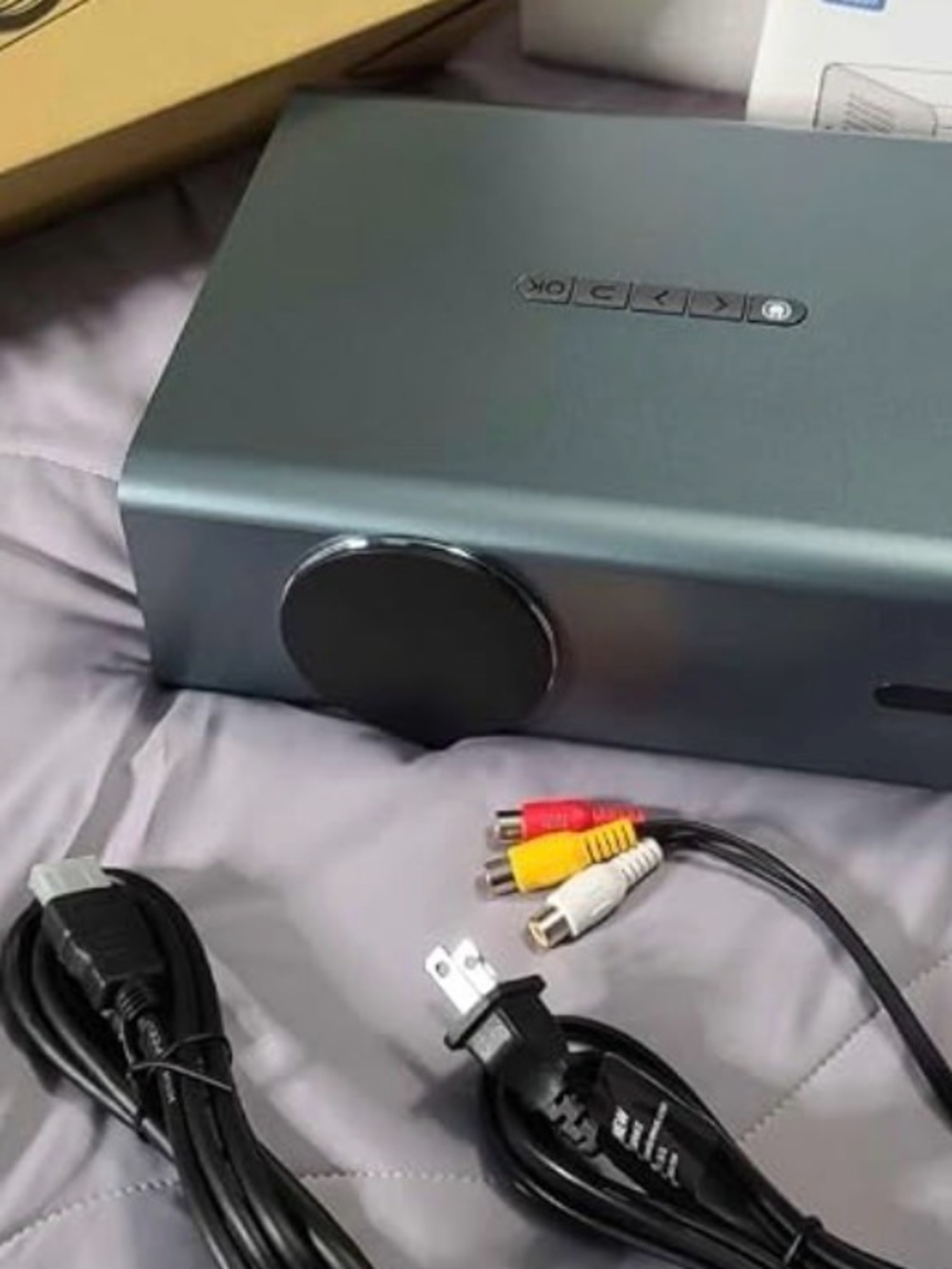 Portable Media Player with RCA Inputs - Gray